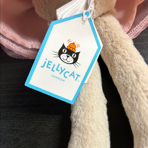 Rare/Jellycat Adorable Plush Bunny in Pink Dress - Picture 7 of 9